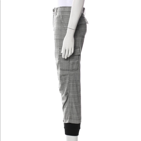 Alice and Olivia Checkered Cargo Jogger Pants - Picture 2 of 3